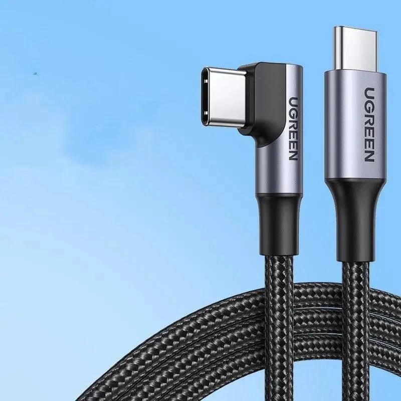 Mandotos double-ended Type-C data cable with PD fast charge, short length, male to male connectors for quick device charging and data transfer.