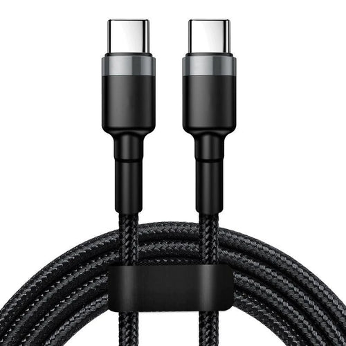 MANDOTOS double-headed Type-C data cable for mobile phones, computers, and cars, 2m long, fast charging, male-to-male connection.