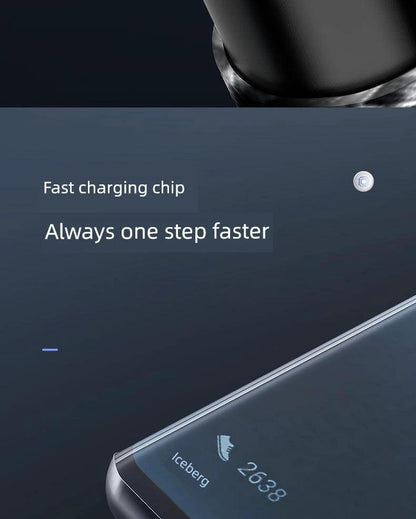 MANDOTOS double-headed Type-C data cable for mobile, computer, or car use, 2 meters long, supports fast charging and data transfer.