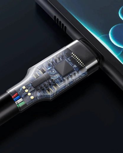Mandotos double-headed Type-C data cable for mobile phones, computers, and cars, 2m long, fast charging, male-to-male connector.