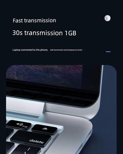 Mandotos double-headed Type-C data cable for mobile phones, computers, and cars, 2m long, fast charging, male-to-male connector.