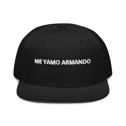 Mandotos DreamFit Snapback hat in style 125-978, featuring a structured brim and adjustable strap, black and white color design.