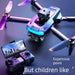MANDOTOS HD drone for aerial photography, remote control quadcopter with camera, compact design for capturing high-quality images.
