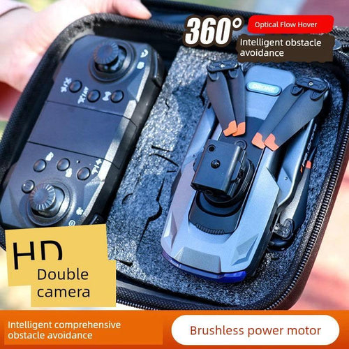 MANDOTOS HD drone for aerial photography, remote control quadcopter with camera, compact design, ready for aerial shots.