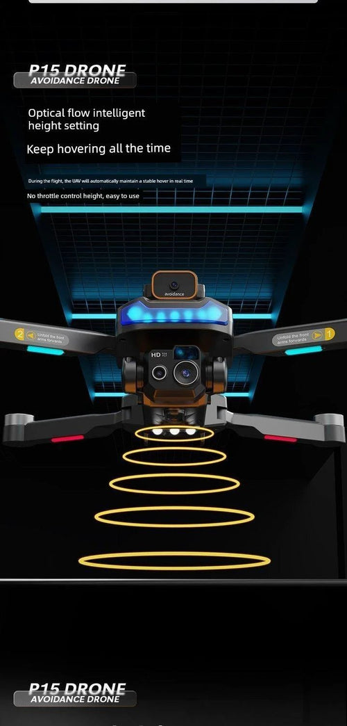 Mandotos HD drone for aerial photography with remote control, quadcopter design capturing high-quality images from the sky.