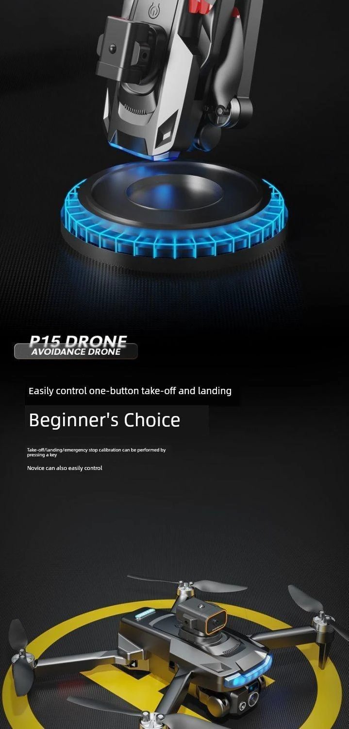 Mandotos HD drone for aerial photography with remote control quadcopter, featuring sleek design and camera mounted on top.