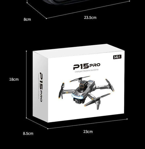 Mandotos HD drone for aerial photography with remote control, quadcopter design, showcasing camera and sleek drone body.