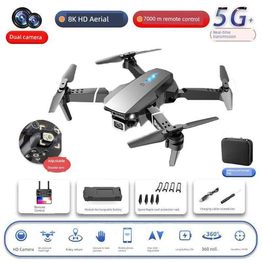 Mandotos HD drone for aerial photography with remote control, quadcopter design, capturing high-quality images from the sky.