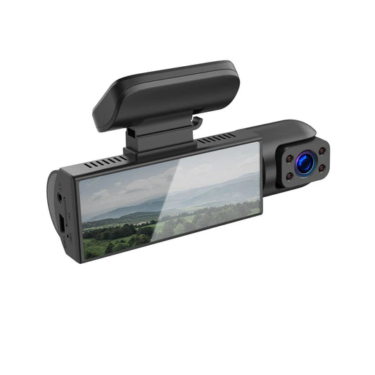 Mandotos dual-lens HD 316-inch driving recorder with front and rear cameras for vehicle safety and video recording.