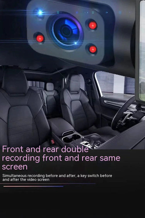 Mandotos dual-lens HD 316-inch driving recorder with front and rear cameras for vehicle safety and recording.