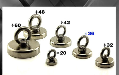 Mandotos Dual Power Treasure Magnets with sturdy metal handles and magnetic tips for retrieving metal objects from difficult places.