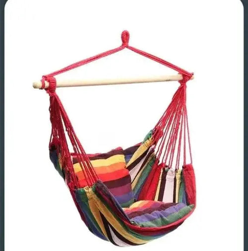 Mandotos easy-install indoor outdoor swing chair with sturdy frame and comfortable seat, perfect for relaxing indoors or outside.