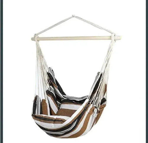 Mandotos easy-install indoor outdoor swing chair with cushioned seat and sturdy hanging ropes, perfect for relaxing indoors or outside.