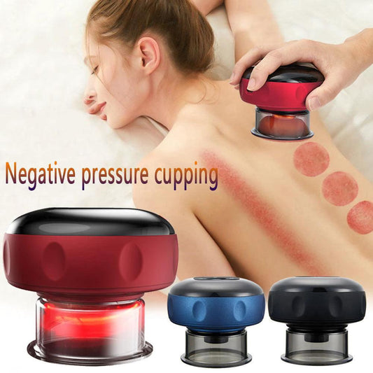 Mandotos electric cupping massage device with state-of-the-art vacuum therapy for muscle relaxation and pain relief.
