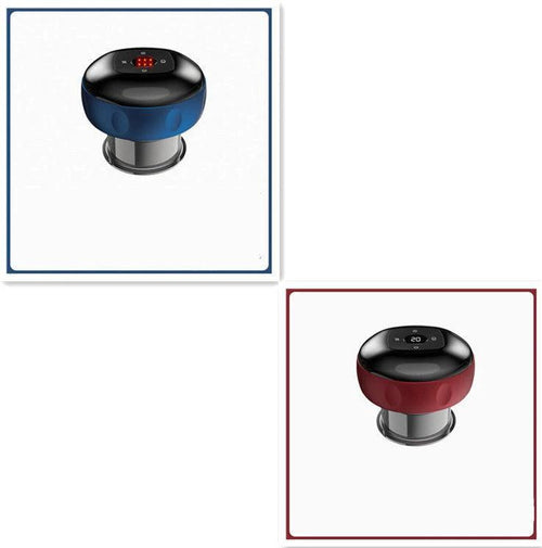 Electric cupping massage device by MANDOTOS for vacuum therapy, featuring sleek design and multiple cups for muscle relief.