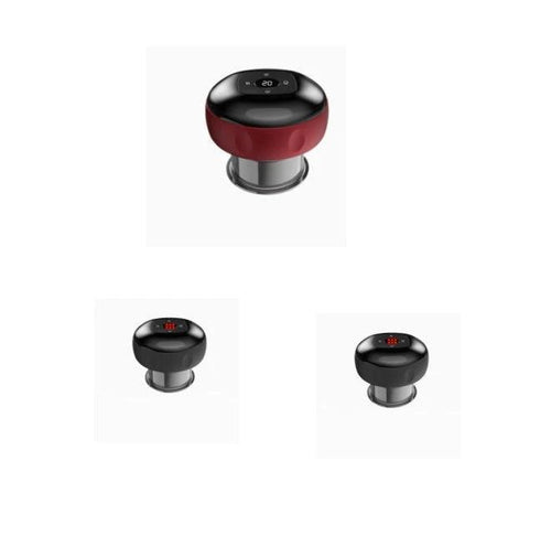 Mandotos electric cupping massage device with vacuum therapy for muscle relaxation and pain relief.