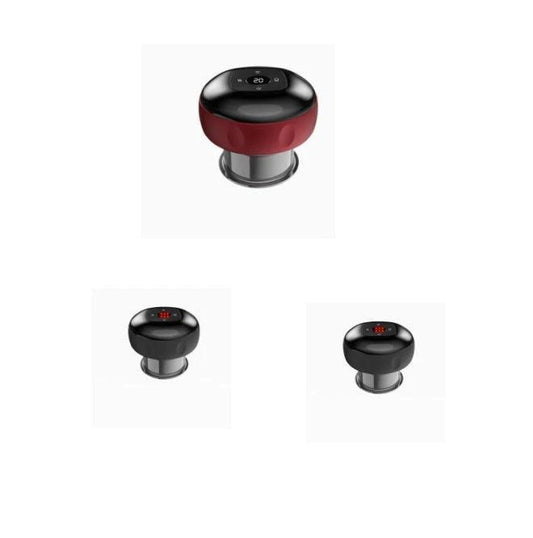 Mandotos electric cupping massage device with vacuum therapy for muscle relaxation and pain relief.