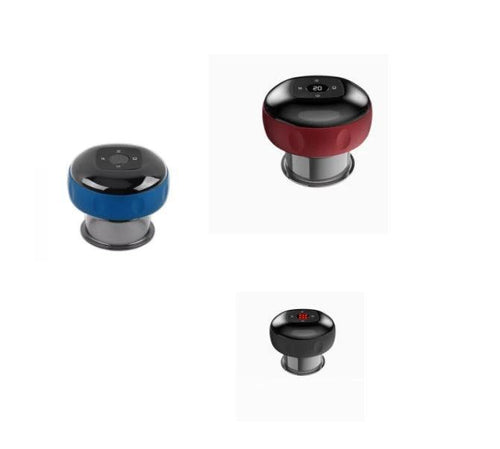 Mandotos electric cupping massage device for vacuum therapy, showing the handheld device with adjustable cups and control panel.