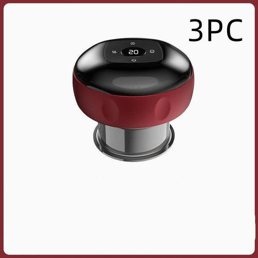 Mandotos electric cupping massage device with vacuum therapy for muscle relief and relaxation.