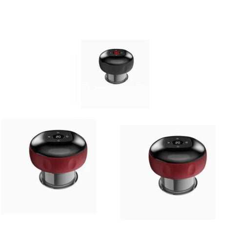 Mandotos electric cupping massage device with vacuum therapy, featuring sleek design and adjustable cups for muscle relaxation.