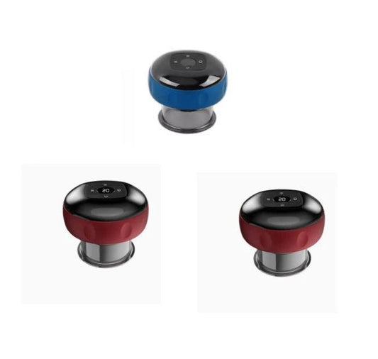 Mandotos electric cupping massage device for vacuum therapy, with adjustable cups and ergonomic design for muscle relief.