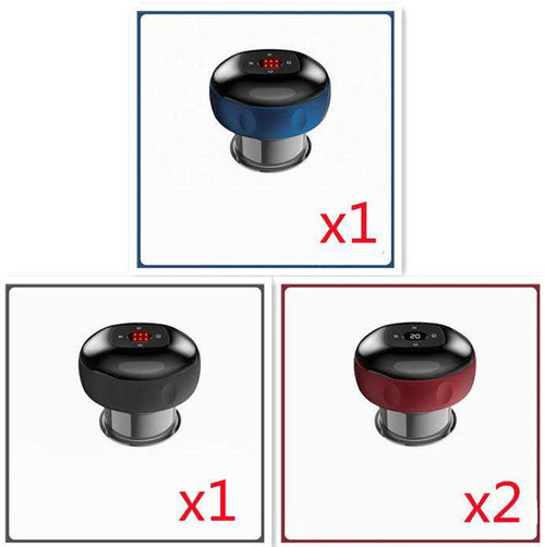 Mandotos electric cupping massage device with vacuum therapy for muscle relief and relaxation, featuring a sleek, modern design.
