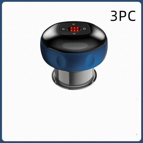 Mandotos electric cupping massage device with vacuum therapy for muscle relief and relaxation, shown in use.