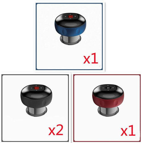 Mandotos electric cupping massage device with vacuum therapy for muscle relief and skin rejuvenation.