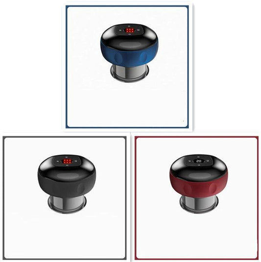 Mandotos electric cupping massage device for vacuum therapy, showing the device with multiple cups and control buttons.