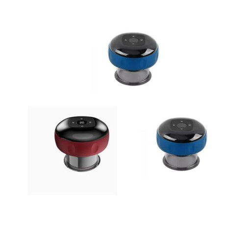 Mandotos electric cupping massage device for vacuum therapy, featuring sleek design and adjustable cups for muscle relaxation.