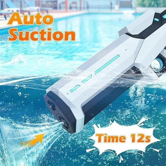 Mandotos electric water gun for adults, powerful automatic water blaster perfect for summer outdoor beach fun.