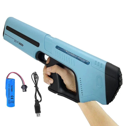 Powerful MANDOTOS electric water gun for adults, automatic water blaster ideal for summer outdoor beach fun and water fights.