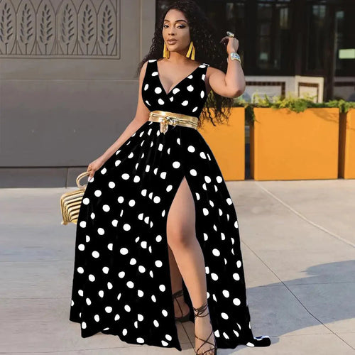 Elegant curve party dress by MANDOTOS featuring a fitted silhouette and stylish design, shown on a model.