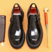 Elegant genuine leather shoes by MANDOTOS featuring classic design and polished finish for sophisticated style.