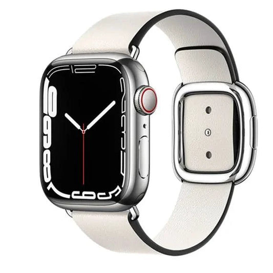 Elegant leather strap from MANDOTOS featuring a smooth, high-quality leather design suitable for watch or accessory use.