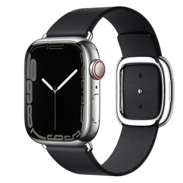 Elegant leather strap by MANDOTOS, featuring smooth craftsmanship and versatile design for watches or accessories.