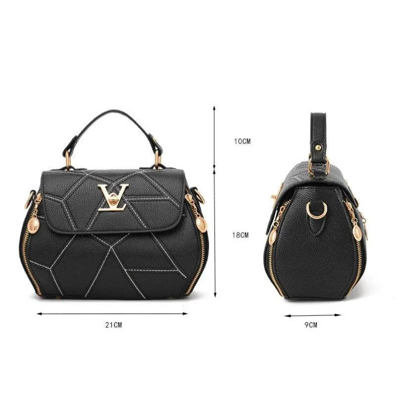 Elegant leather tote bag by MANDOTOS with sleek design, sturdy handles, and spacious interior for stylish everyday use.
