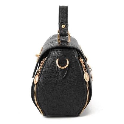 Elegant leather tote bag by MANDOTOS featuring sleek design, sturdy handles, and spacious interior for everyday use.