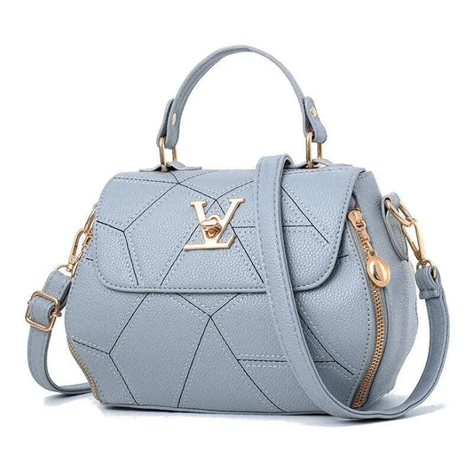 Elegant leather tote bag from MANDOTOS with sleek design and sturdy handles, perfect for everyday use.