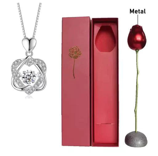 Elegant rose gold heart necklace by MANDOTOS featuring a delicate chain and a charming heart pendant.