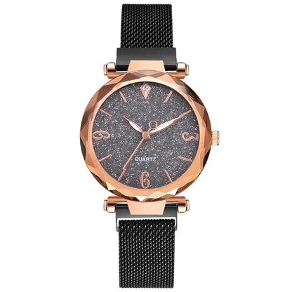 Elegant Rose Gold MANDOTOS timepiece with a sleek round dial and stylish strap, perfect for sophisticated wristwear.