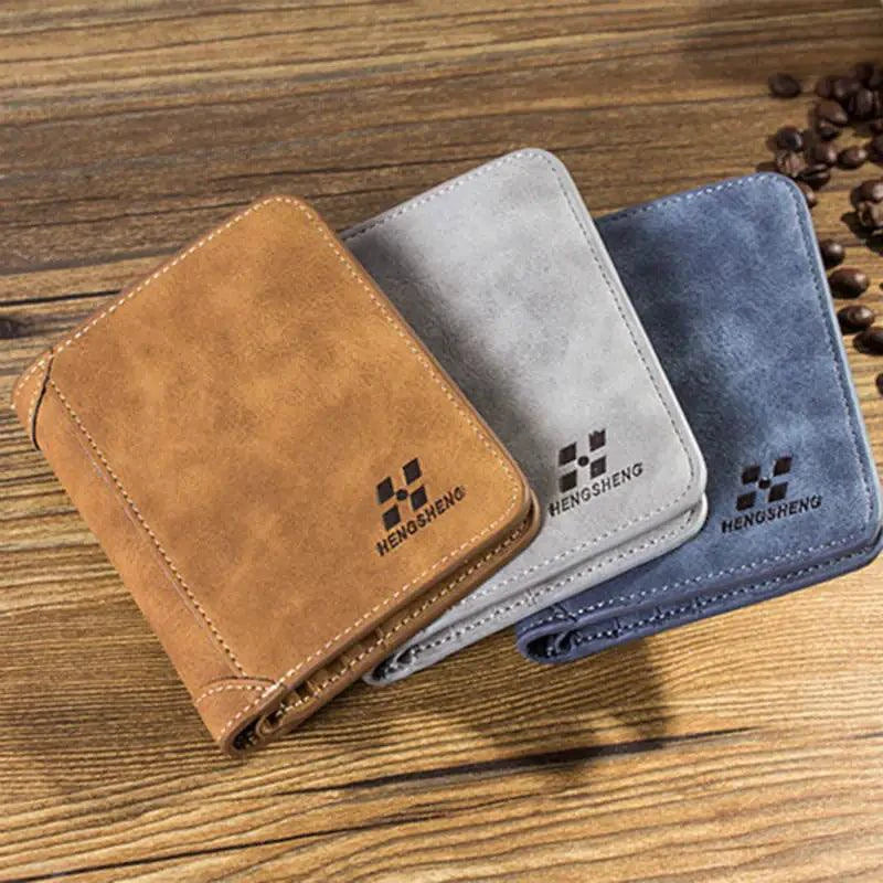 Mandotos Elite Fold Leather Wallet with multiple card slots and sleek design, showcasing its premium brown leather finish.
