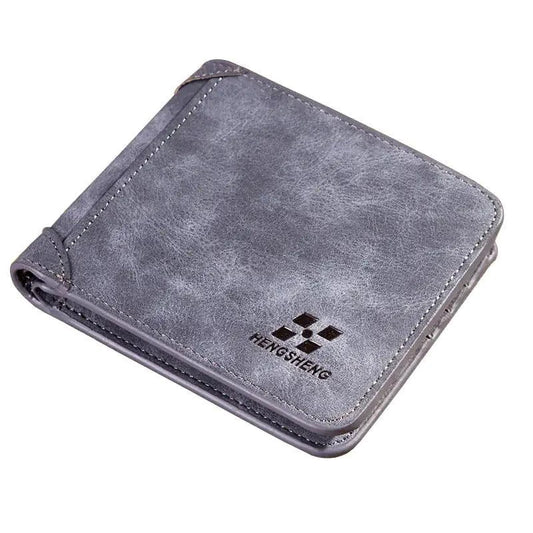Mandotos Elite Fold Leather Wallet showcasing multiple card slots and sleek design in brown leather.