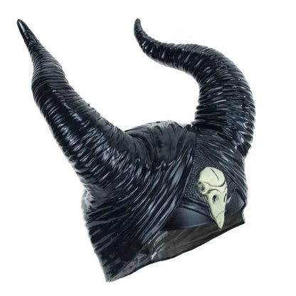 Mandotos Enchantress Horns Headpiece featuring gold-toned horns and intricate design for fantasy costume or cosplay accessories.