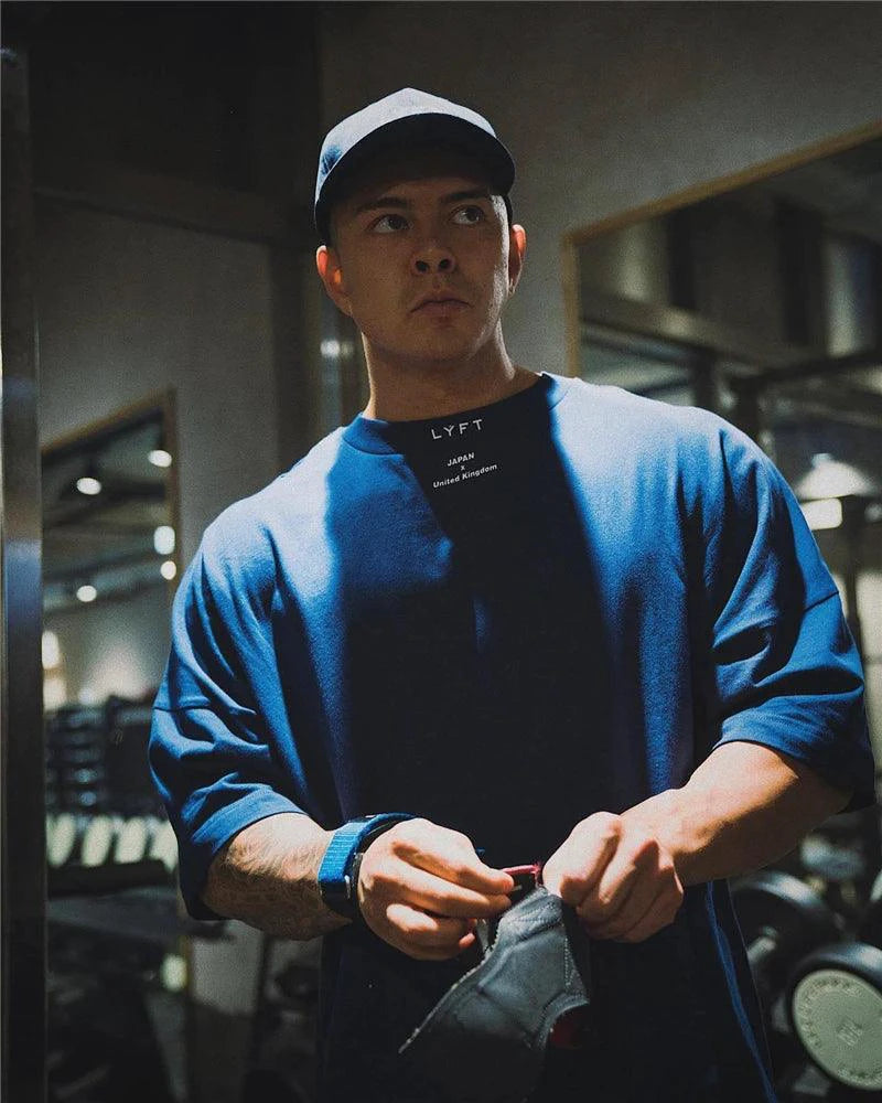 Mandotos Japan & UK cotton shirt for gym, featuring a comfortable fit and stylish design, ideal for active wear and casual workouts.