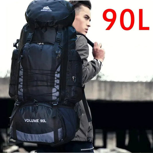 Mandotos Expedition Pro Backpack with multiple compartments, durable straps, and padded back for outdoor adventures and travel.