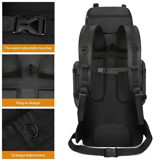 Mandotos Expedition Pro Backpack with multiple compartments, padded straps, and durable design for outdoor adventures.