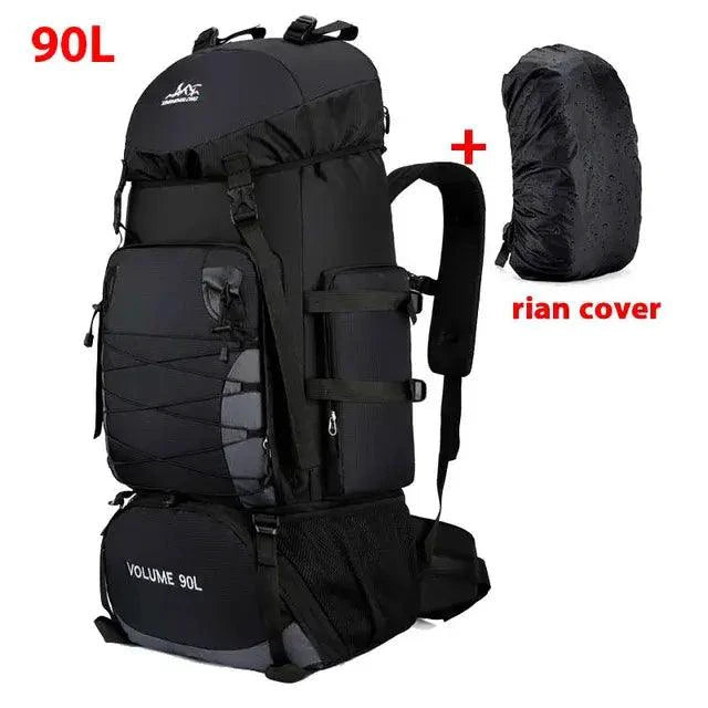 Mandotos Expedition Pro Backpack with multiple compartments and padded straps, designed for outdoor travel and hiking.