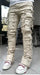 Mandotos FlexiStyle denim jeans featuring classic five-pocket design and relaxed fit, shown on a model.