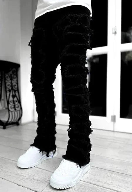 Mandotos FlexiStyle Denim Jeans featuring classic five-pocket design, slim fit, and medium wash denim for casual wear.